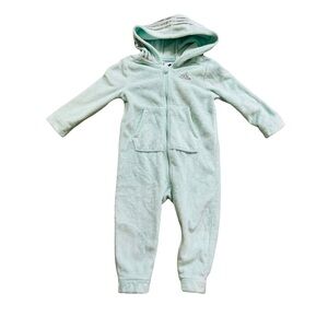 Adidas Hooded Fleece One Piece Outfit 24 Months